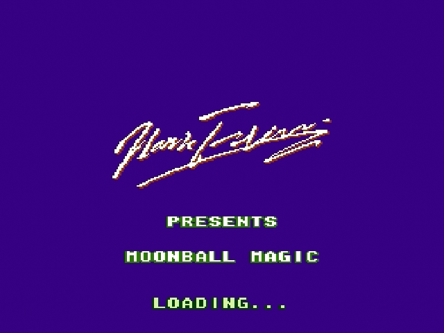 Moonball Magic title screen for Famicom Disk System